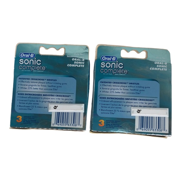 🆕 Oral-B Sonic Complete 3 Replacement Brush Heads for Oral-B Sonic Complete x2 - Picture 3 of 4